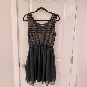 Gold & Black Dress | Charlotte Russe | Large